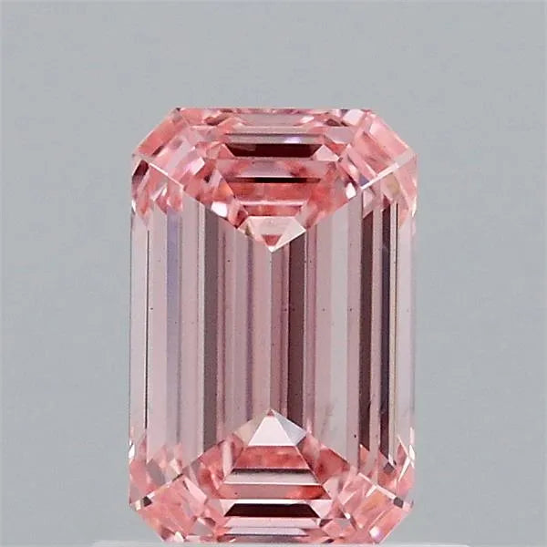 0.91ct Emerald Lab Grown Diamond (Colour Fancy Intense Pink, Clarity VS1, IGI Certified)
