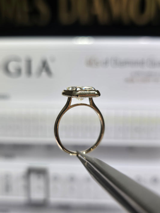 Bezel Radiant rings 💍 5 Carat E/VS1 💎 IGI Labgrown Diamond