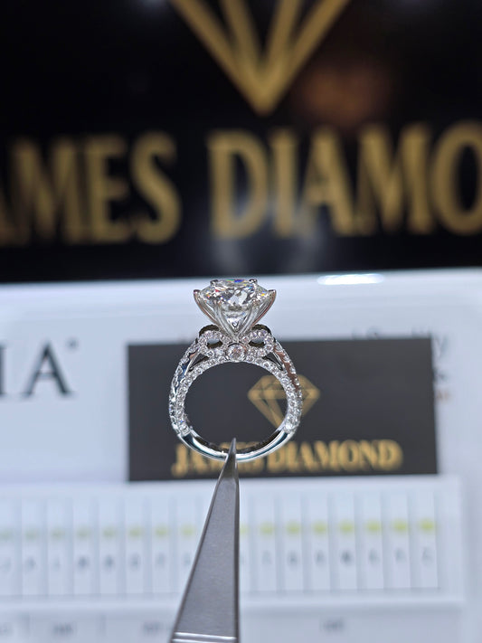 Beautiful Design 💍 Center Round 5CT E/VS1 💥