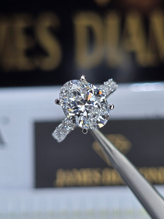 Beautiful Oval rings 💍 Center Oval 5CT E/VS1 💎